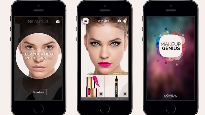 augmented reality and advertising L'Oreal Makeup Genius app